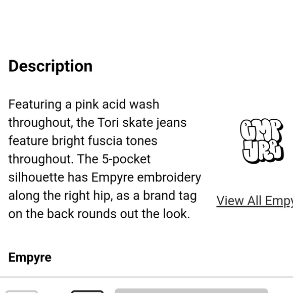 EMPYRE High Rise Baggy Relaxed Wide Leg Acid Wash Purple Skater "Mom" Jeans - Picture 10 of 17